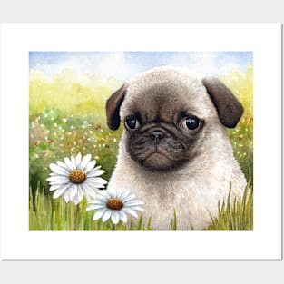 Dog 114 Pug Posters and Art